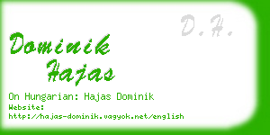 dominik hajas business card